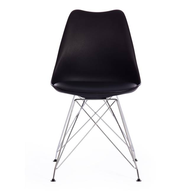 Стул TULIP IRON CHAIR (mod.EC-123) / 1 шт. в упаковке металл/пластик, 54,5*48*83,5см, черный